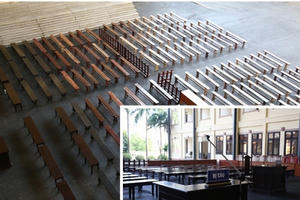 Cận cảnh phòng xét xử 1.000m2 trước ngày cựu Tổng cục trưởng Tổng cục Cảnh sát hầu tòa