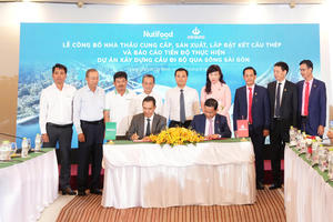 Nutifood công bố nhà thầu cung cấp, sản xuất và lắp đặt kết cấu thép cho Dự án cầu đi bộ qua sông Sài Gòn  