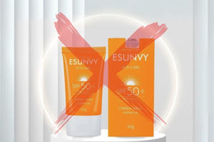 Tạm ngừng lưu hành kem chống nắng Esunvy SPF 50+ trên toàn quốc vì sai lệch chỉ số SPF