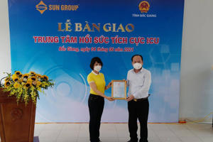 Sun Group chính thức bàn giao Trung tâm Hồi sức tích cực điều trị Covid-19 cho Bắc Giang