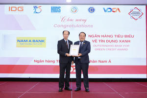 Nam A Bank giành cú đúp giải thưởng tại Lễ trao giải Ngân hàng Việt Nam tiêu biểu 2025