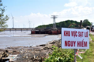 Cà Mau đầu tư 480 tỷ đồng xây kè chống sạt lở sông Gành Hào