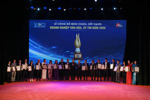 VCCI vinh danh ‘Doanh nghiệp Văn hóa, Uy tín năm 2025’