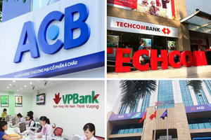 'Big 4' ngân hàng tư nhân: Tổng tài sản vượt 5 triệu tỷ đồng, lợi nhuận và nợ xấu phân hóa mạnh