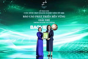 Tập đoàn Bảo Việt đoạt Giải Nhì Báo cáo Phát triển bền vững nhóm ngành tài chính