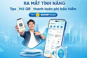 BAOVIET Bank ra mắt tính năng tạo mã QR cho giao dịch thanh toán phí bảo hiểm Nhân thọ trên BAOVIET Smart