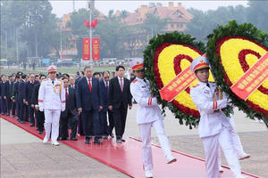 Lãnh đạo Đảng, Nhà nước vào Lăng viếng Chủ tịch Hồ Chí Minh nhân kỷ niệm 96 năm Ngày thành lập Đảng Cộng sản Việt Nam