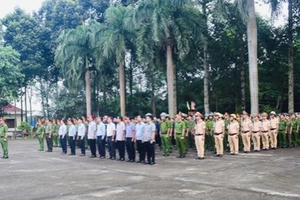 Công an huyện Thống Nhất ra quân thực hiện cao điểm đợt tấn công, trấn áp tội phạm