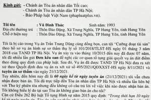 TAND TP Hà Nội xét xử 60 ngày nhưng chưa giao bản án cho bị cáo