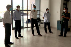 Bà Rịa - Vũng Tàu: Kiểm tra việc chuẩn bị các khu vực cách ly tại thị xã Phú Mỹ