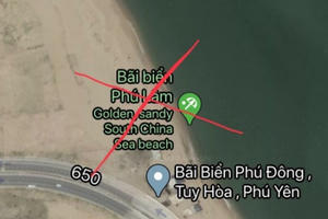 Google Maps biến bãi biển Tuy Hòa thành 'South China Sea beach'