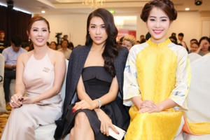 Hoa hậu Thu Hoài, Hà Thu, Lệ Hằng rạng rỡ mừng Nam Em ra single