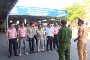 Mở đợt cao điểm kiểm tra ma túy đối với lái xe các công ty, khu công nghiệp tại Thị xã Phú Mỹ