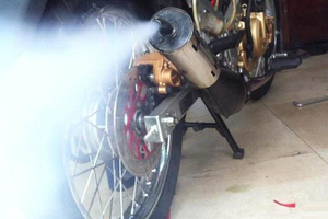 Chưa thực hiện kiểm định khí thải xe máy Chưa thực hiện kiểm định khí thải xe máy