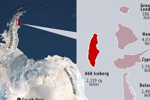 Băng trôi lớn nhất thế giới sắp tiến vào Đại Tây Dương