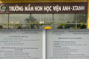 Trường mầm non lên tiếng về việc phụ huynh tố con bị "bạo hành"