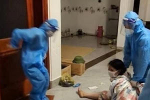 Thông tin mới nhất về người phụ nữ lột sạch quần áo chống đối đi cách ly ở Nghệ An