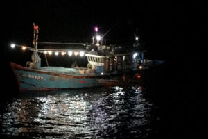 Cứu nạn thuyền viên tàu cá bị tai biến khi đi biển hành nghề
