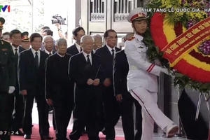 Xem truyền hình trực tiếp Lễ Quốc tang Chủ tịch nước từ thủ đô Hà Nội và TP Hồ Chí Minh