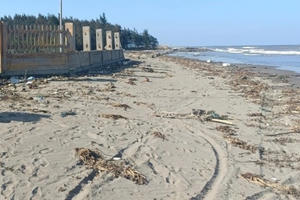 Bàng hoàng phát hiện thi thể người đàn ông mất đầu trôi dạt vào bờ biển ở Thái Bình