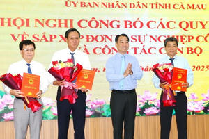 Cà Mau sắp xếp các đơn vị sự nghiệp công lập, kiện toàn bộ máy phục vụ phát triển