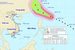 Xuất hiện siêu bão Nepartak gần Biển Đông