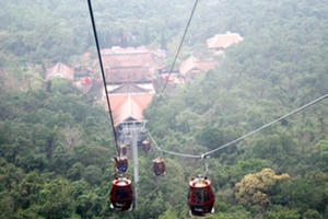 Yên Tử giảm giá vé cáp treo, lắp đặt máy kiểm tra thân nhiệt từ xa