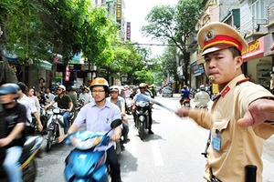 Hà Nội: Sẵn sàng đảm bảo ATGT dịp Quốc Khánh