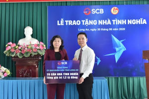 Ngân hàng SCB ủng hộ xây dựng 20 nhà ở cho gia đình chính sách tại tỉnh Long An