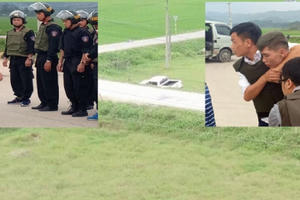 Toàn cảnh vụ hàng trăm cảnh sát vây bắt nhóm đối tượng nghi chở ma túy, dùng súng cố thủ trong xe bán tải