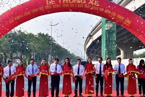 Thông xe đường Vành đai 3 dưới thấp đoạn Mai Dịch - Cầu Thăng Long hơn 3100 tỷ đồng