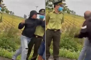 Kiểm lâm Nghệ An thông tin về clip đánh nhau trước mặt kiểm lâm