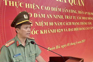 Dấu ấn đậm nét của Công an phường Buôn Hồ khi thực hiện Chính quyền địa phương 2 cấp