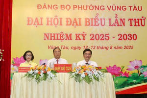Phường Vũng Tàu tổ chức Đại hội Đảng bộ lần thứ I, xác định 3 khâu đột phá phát triển nhiệm kỳ 2025 - 2030