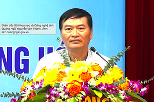 Kỷ luật Giám đốc Sở Khoa học và Công nghệ Quảng Ngãi