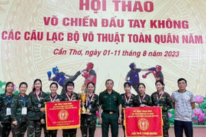 Bộ CHQS tỉnh Đồng Nai giành giải Nhì hội thao Võ chiến đấu tay không toàn quân
