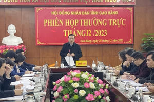 Thường trực HĐND tỉnh Cao Bằng tổ chức phiên họp thường kỳ