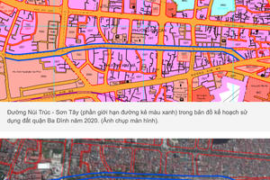Vướng mắc giải phóng mặt bằng dự án Núi Trúc - Sơn Tây