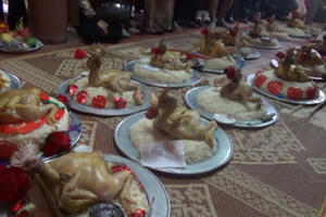 Hưng Yên: Độc đáo thi Lễ xôi gà mừng thọ các cụ cao niên