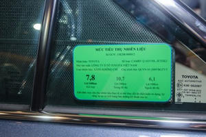 Từ 2018, ôtô dưới 9 chỗ phải dán nhãn năng lượng