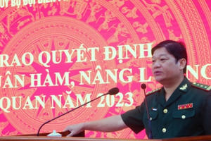 Bà Rịa - Vũng Tàu: Bộ đội Biên phòng trao quyết định thăng quân hàm, nâng lương sĩ quan năm 2023