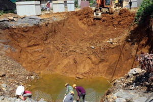 Lai Châu: Bỗng dưng xuất hiện “hố tử thần”, nhiều hộ dân phải sơ tán
