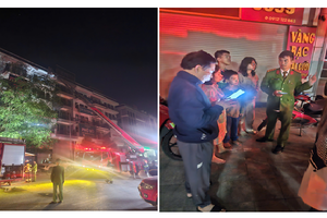 Kịp thời giải cứu 5 người mắc kẹt trong vụ cháy nhà dân tại phường Thanh Liệt