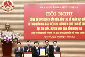 Công bố Quy hoạch bảo tồn, tôn tạo và phát huy giá trị Khu lưu niệm Chủ tịch Hồ Chí Minh tại Nghệ An Công bố Quy hoạch bảo tồn, tôn tạo và phát huy giá trị Khu lưu niệm Chủ tịch Hồ Chí Minh tại Nghệ An