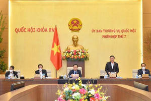 Phiên họp 8 của Thường vụ Quốc hội tập trung vào xây dựng pháp luật