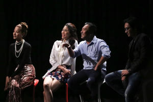 Đạo diễn Quang Dũng ấn tượng mạnh mẽ với cách diễn xuất của "nàng thỏ" Thiên Nga team Minh Tú