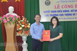 Ông Võ Thanh Sang giữ chức Cục trưởng Cục Thống kê tỉnh Bến Tre