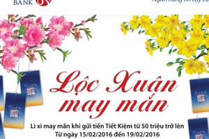 Nhận “Lộc Xuân may mắn” cùng Viet Capital Bank