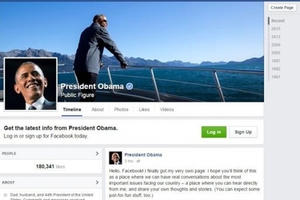 Tổng thống Obama lập Facebook cá nhân