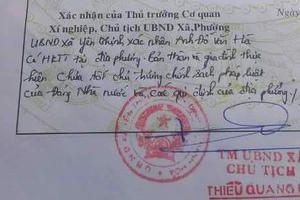 Thêm một vụ Chủ tịch xã bút phê trái luật vào lý lịch học sinh tại Thanh Hóa